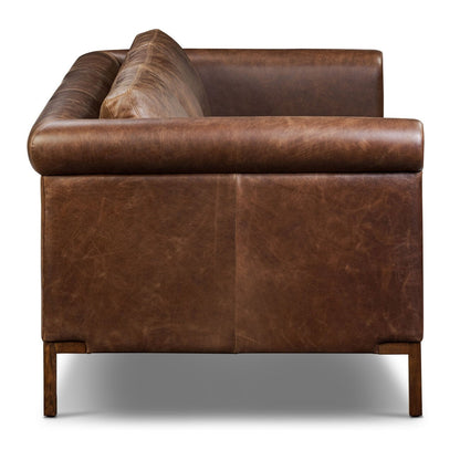 Canapé en cuir véritable Poly &amp; Bark Helston 89