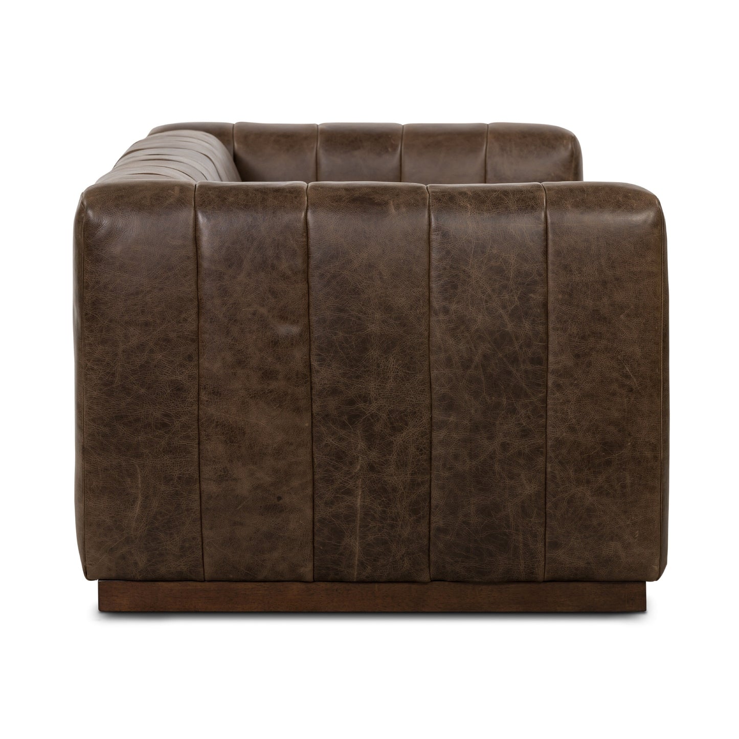 Canapé Canale Poly &amp; Bark - Cuir italien véritable pleine fleur