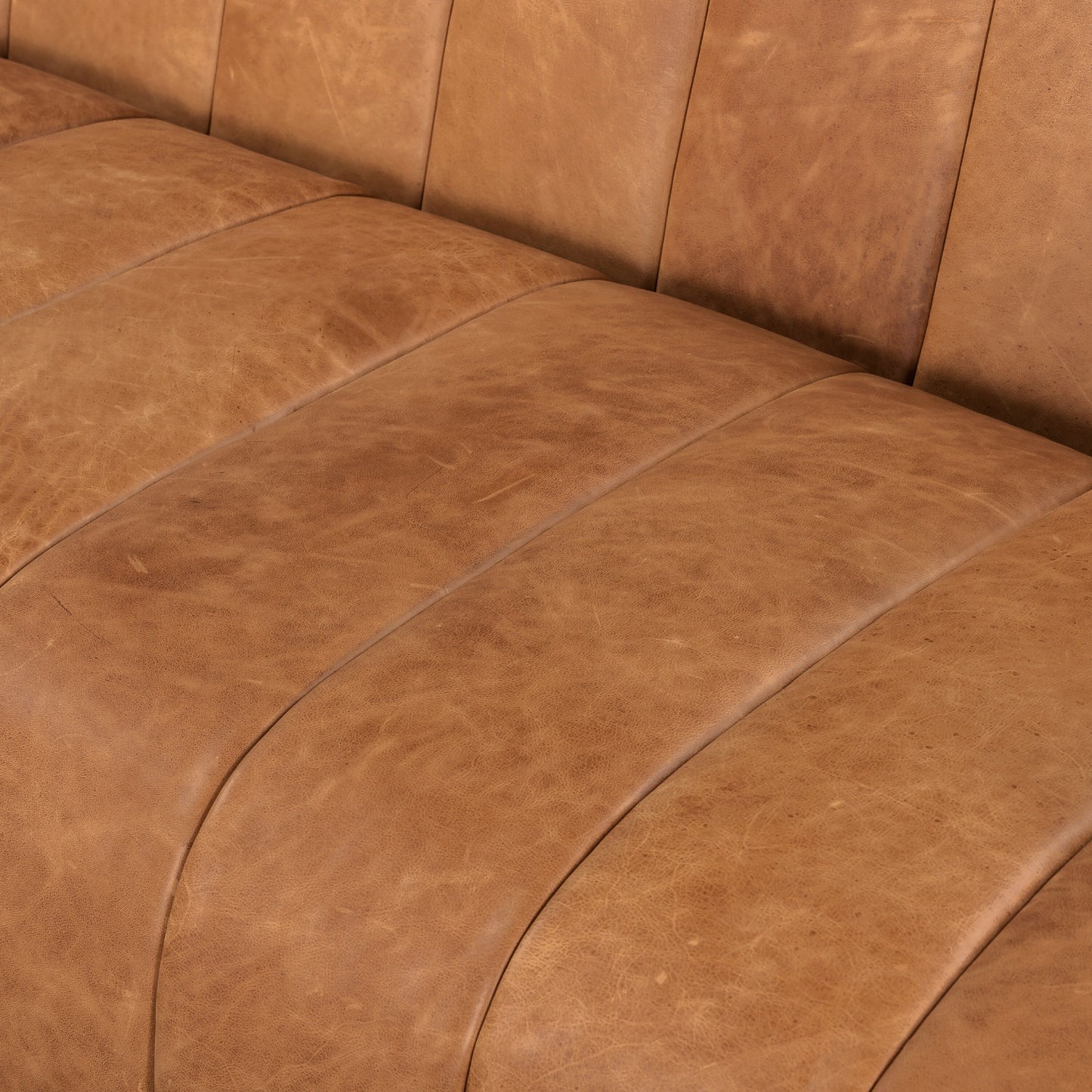 Canapé Canale Poly &amp; Bark - Cuir italien véritable pleine fleur