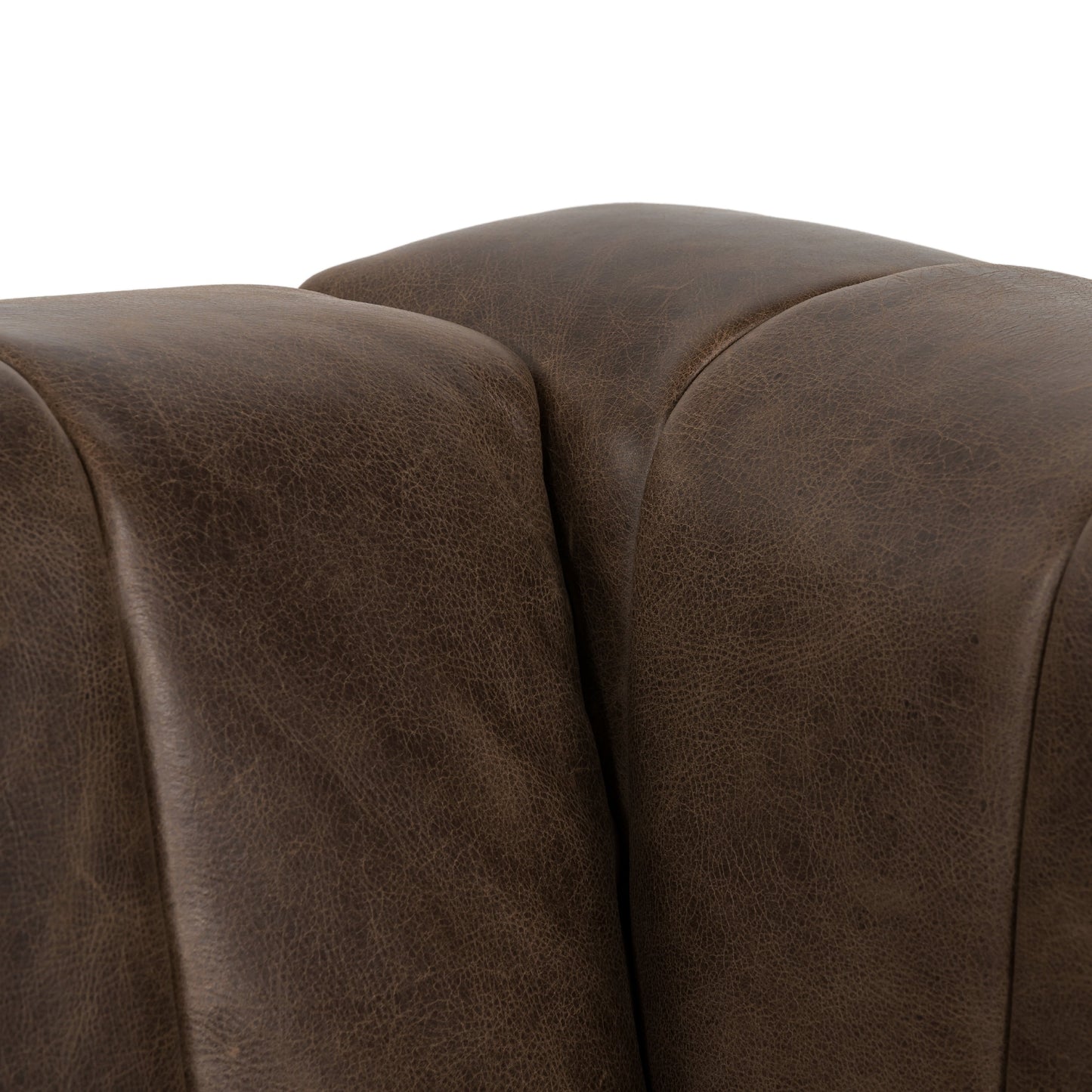 Canapé Canale Poly &amp; Bark - Cuir italien véritable pleine fleur