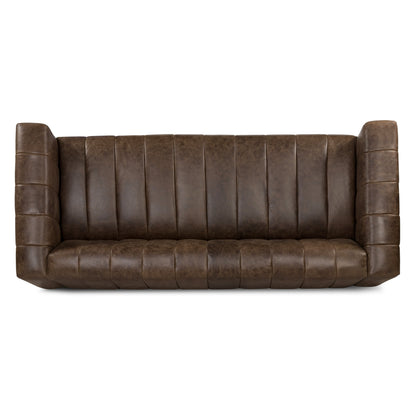 Canapé Canale Poly &amp; Bark - Cuir italien véritable pleine fleur