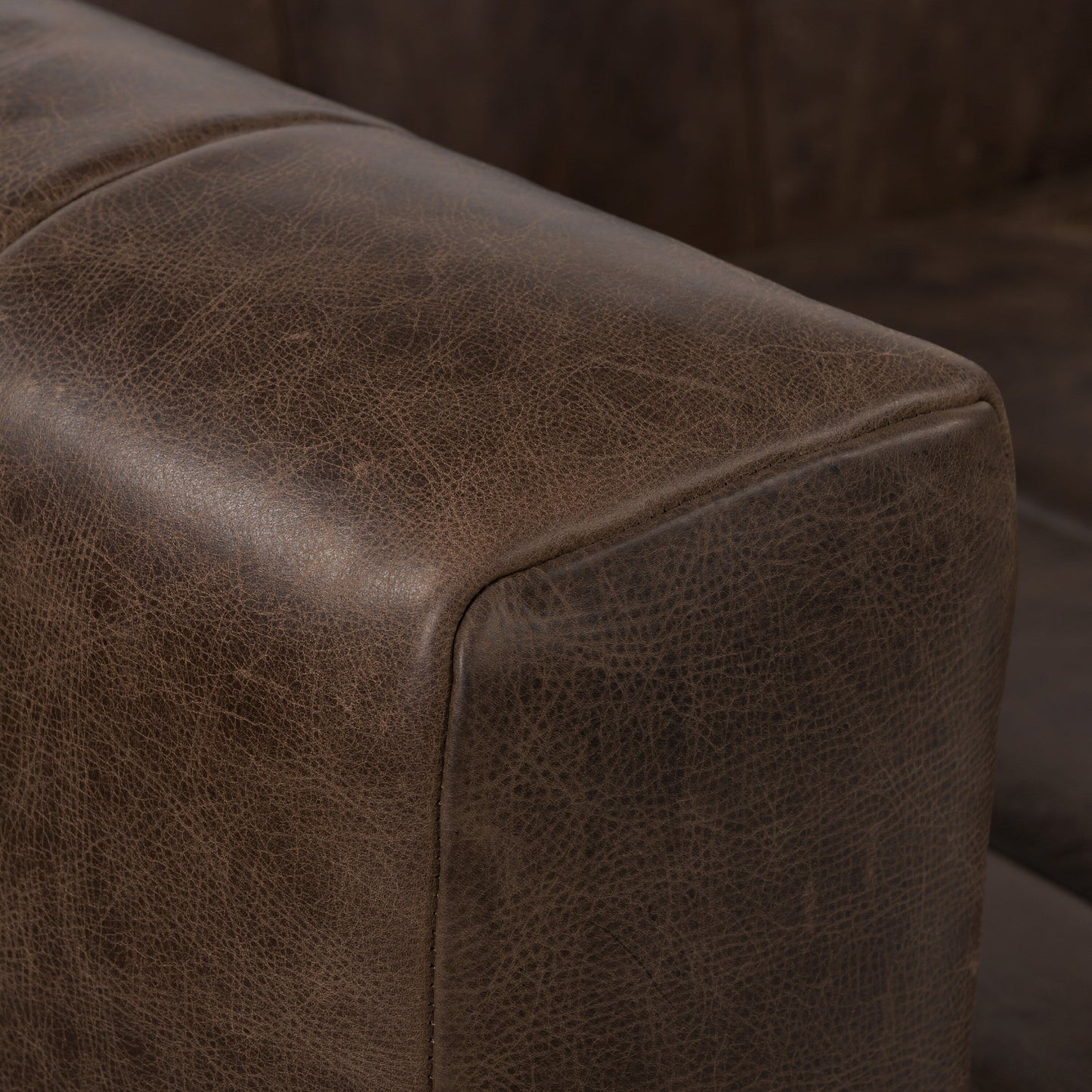 Canapé Canale Poly &amp; Bark - Cuir italien véritable pleine fleur