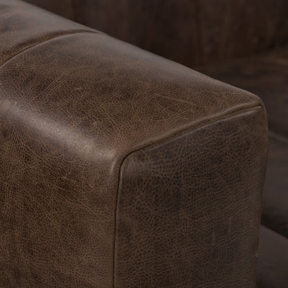 Canapé Canale Poly &amp; Bark - Cuir italien véritable pleine fleur