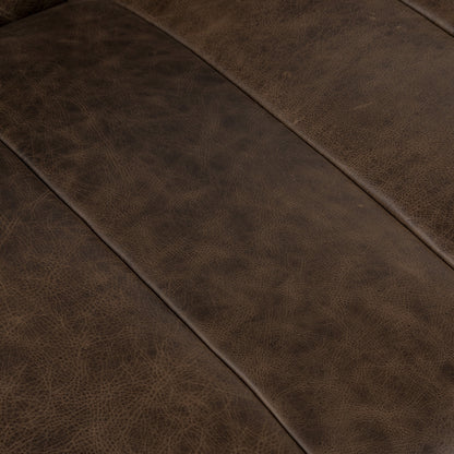 Canapé Canale Poly &amp; Bark - Cuir italien véritable pleine fleur