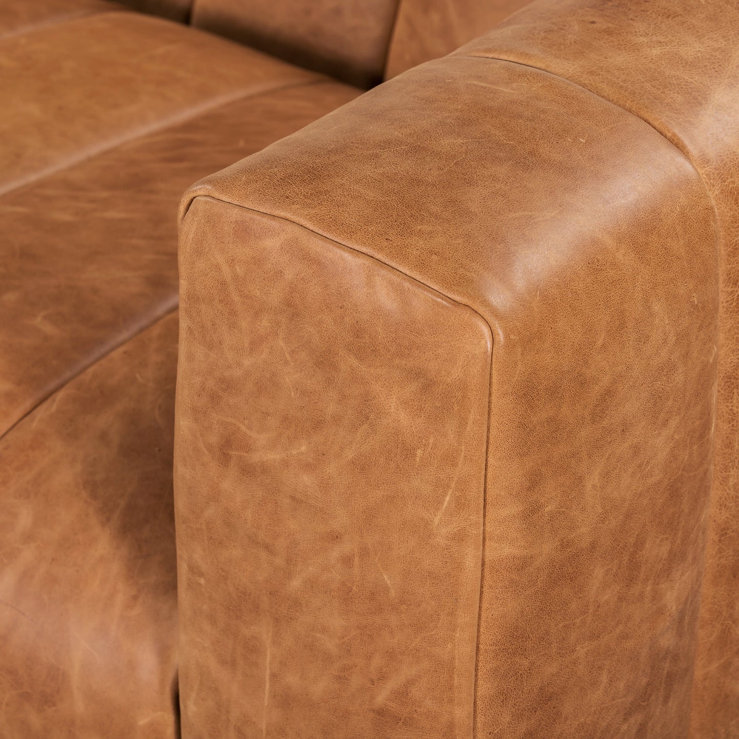 Canapé Canale Poly &amp; Bark - Cuir italien véritable pleine fleur