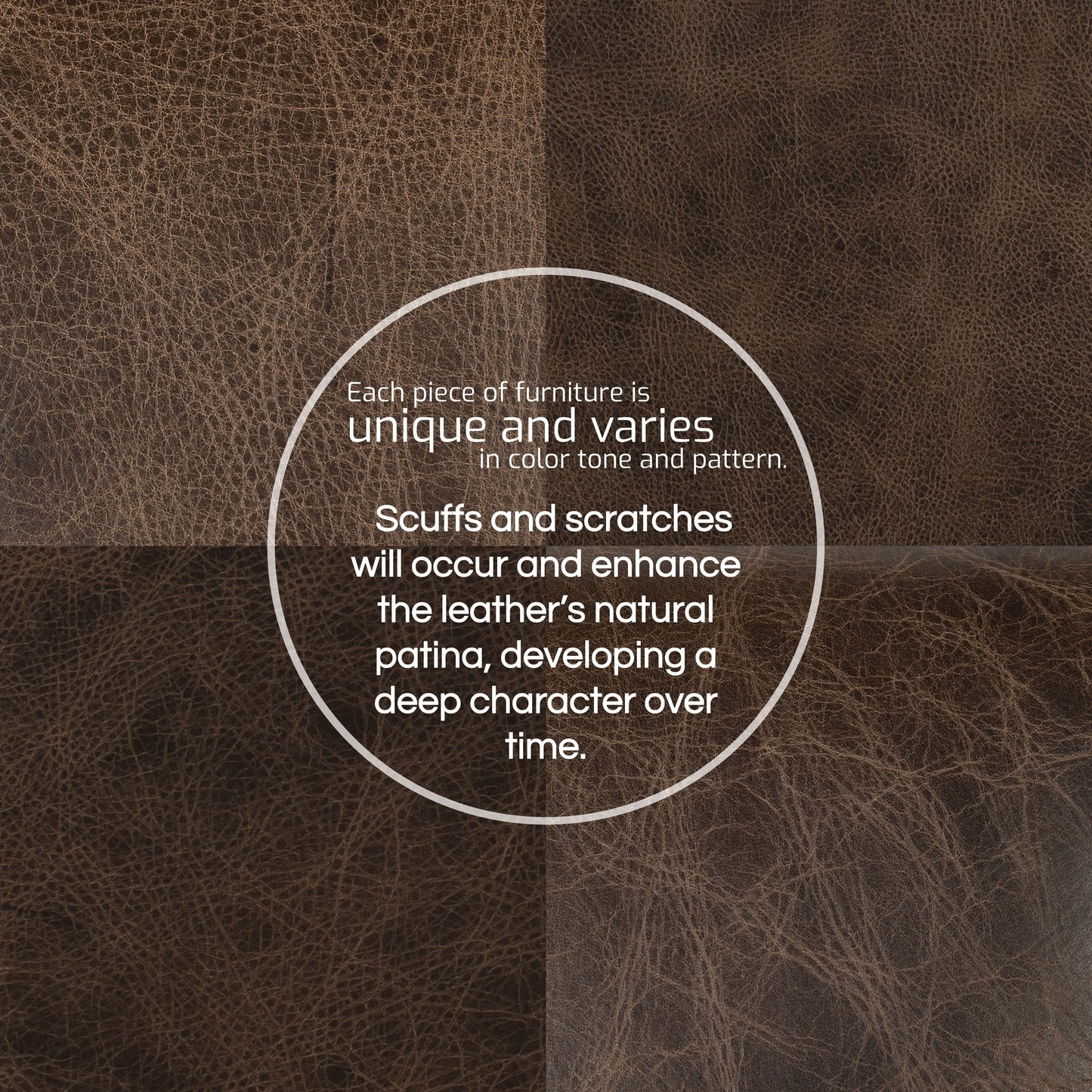 Canapé Canale Poly &amp; Bark - Cuir italien véritable pleine fleur