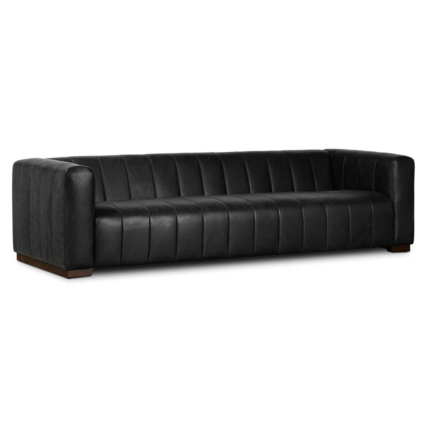 Canapé Canale Poly &amp; Bark - Cuir italien véritable pleine fleur