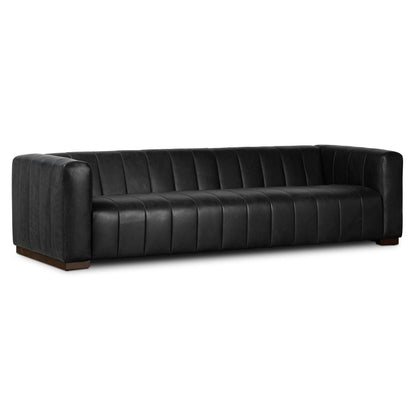 Canapé Canale Poly &amp; Bark - Cuir italien véritable pleine fleur