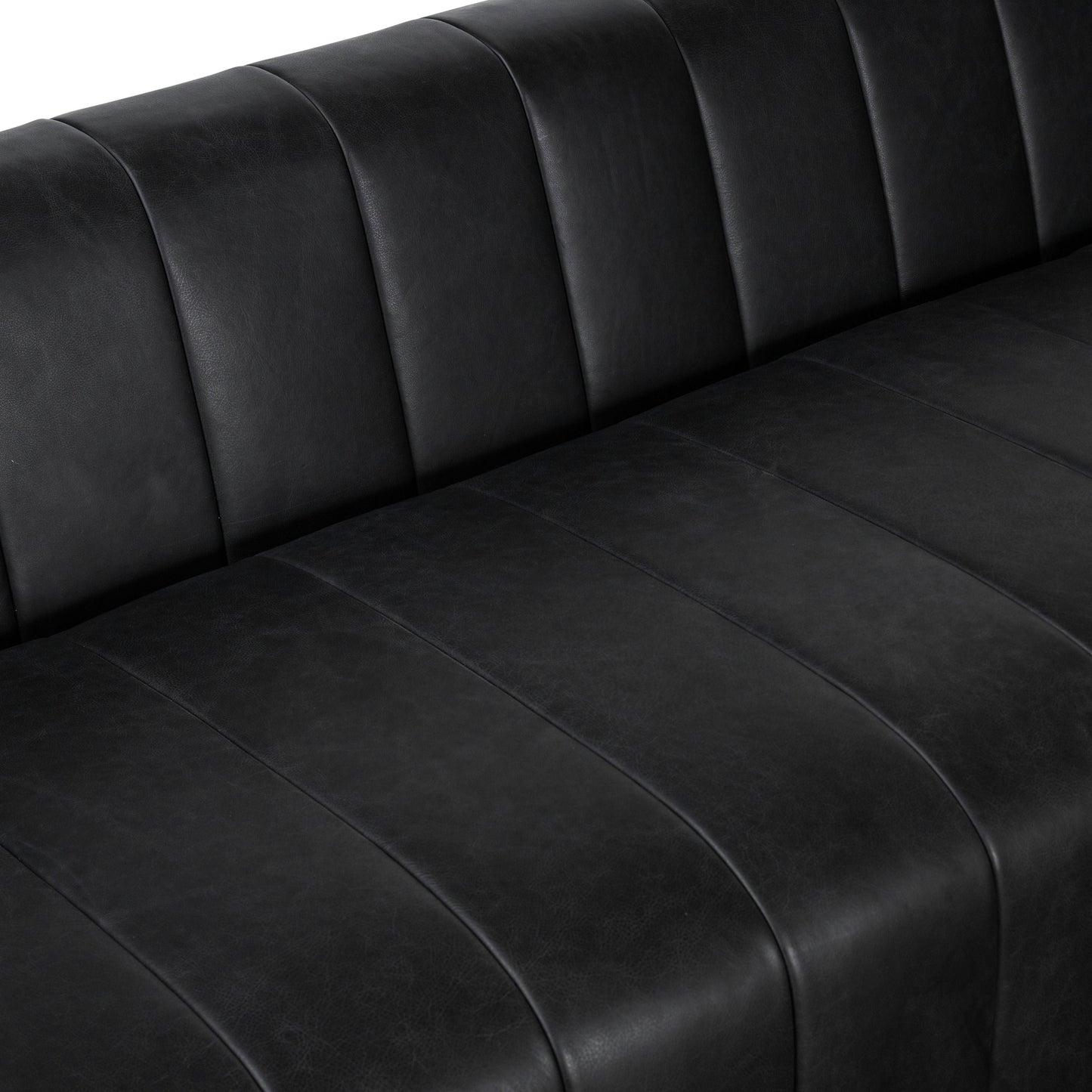 Canapé Canale Poly &amp; Bark - Cuir italien véritable pleine fleur