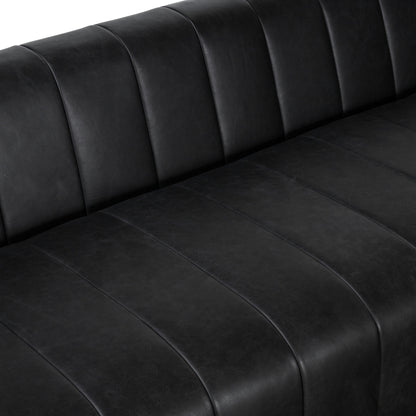 Canapé Canale Poly &amp; Bark - Cuir italien véritable pleine fleur