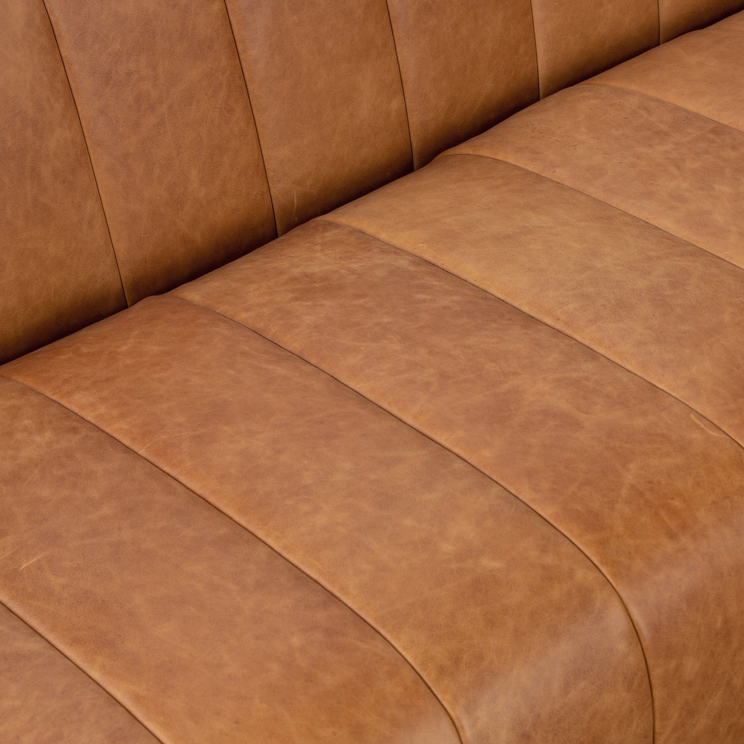 Canapé Canale Poly &amp; Bark - Cuir italien véritable pleine fleur