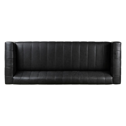 Canapé Canale Poly &amp; Bark - Cuir italien véritable pleine fleur