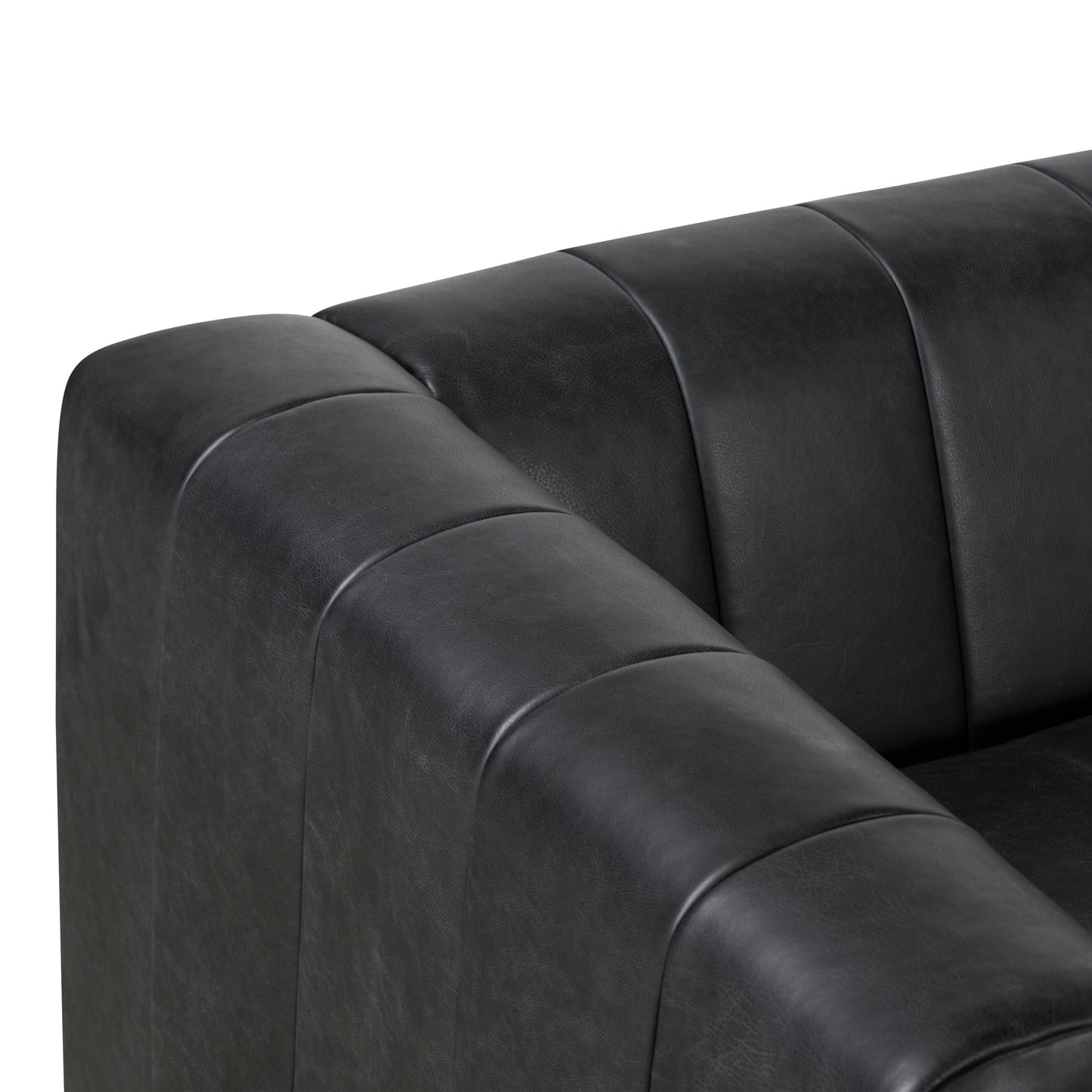 Canapé Canale Poly &amp; Bark - Cuir italien véritable pleine fleur