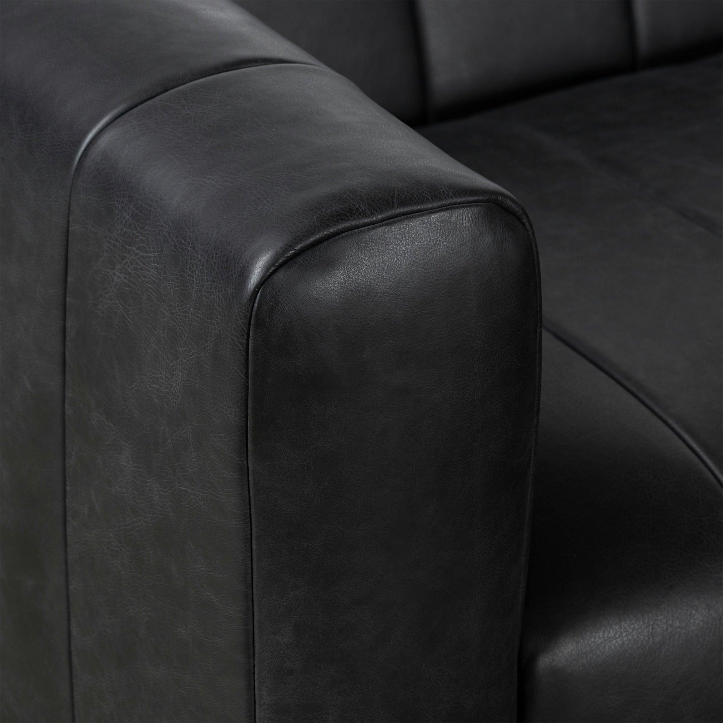 Canapé Canale Poly &amp; Bark - Cuir italien véritable pleine fleur