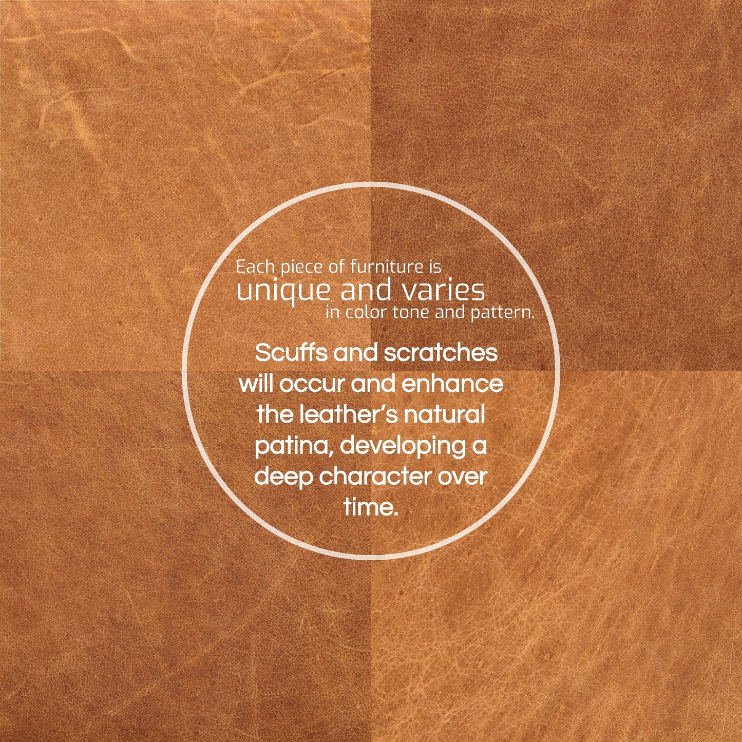 Canapé d'appartement Poly &amp; Bark Essex 74 - Cuir italien véritable pleine fleur