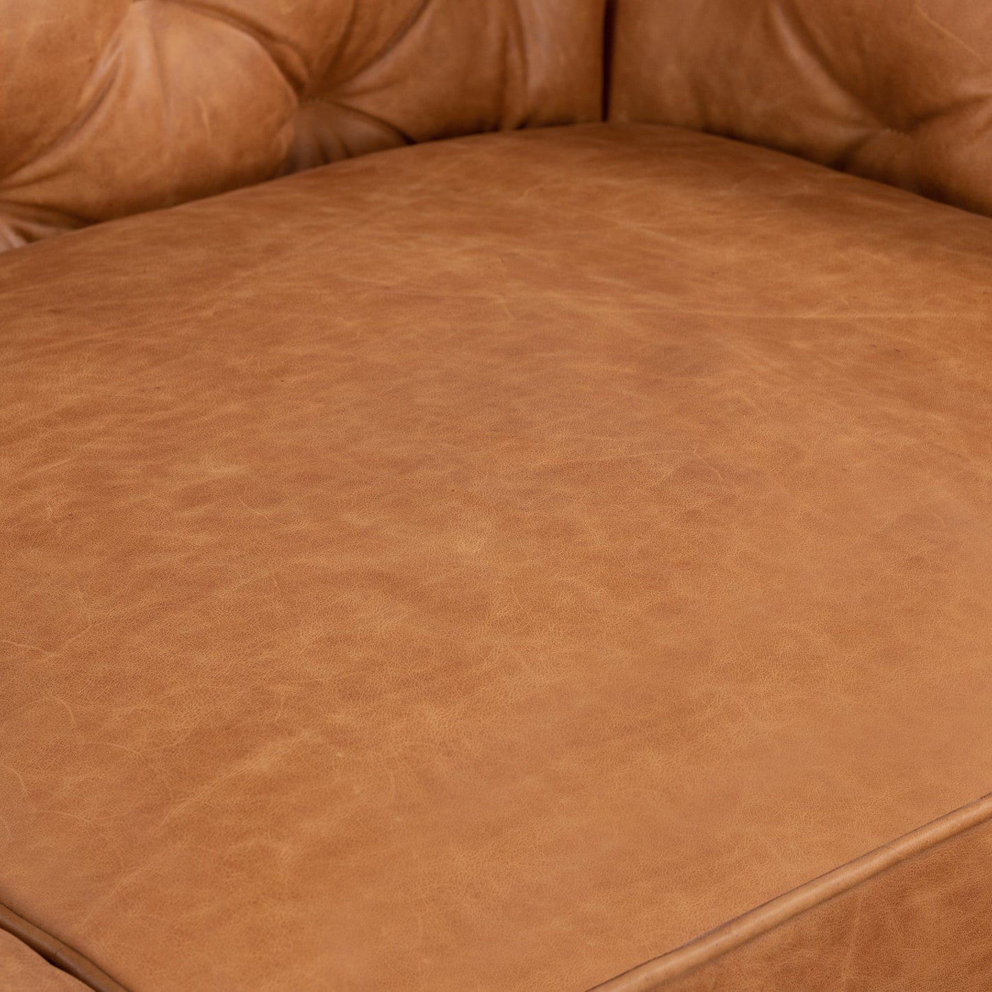 Canapé d'appartement Poly &amp; Bark Essex 74 - Cuir italien véritable pleine fleur