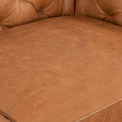 Canapé d'appartement Poly &amp; Bark Essex 74 - Cuir italien véritable pleine fleur