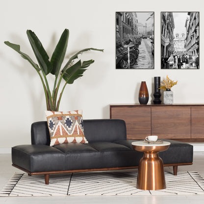 Lit de repos Poly &amp; Bark Jasper - Cuir italien véritable pleine fleur