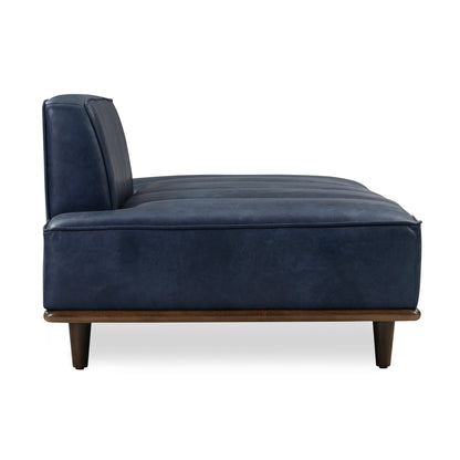 Lit de repos Poly &amp; Bark Jasper - Cuir italien véritable pleine fleur