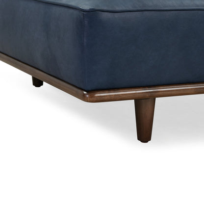 Lit de repos Poly &amp; Bark Jasper - Cuir italien véritable pleine fleur