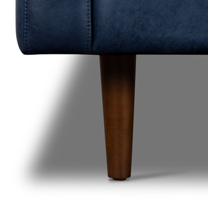 Canapé d'appartement Poly &amp; Bark Napa 72 - Cuir italien véritable pleine fleur