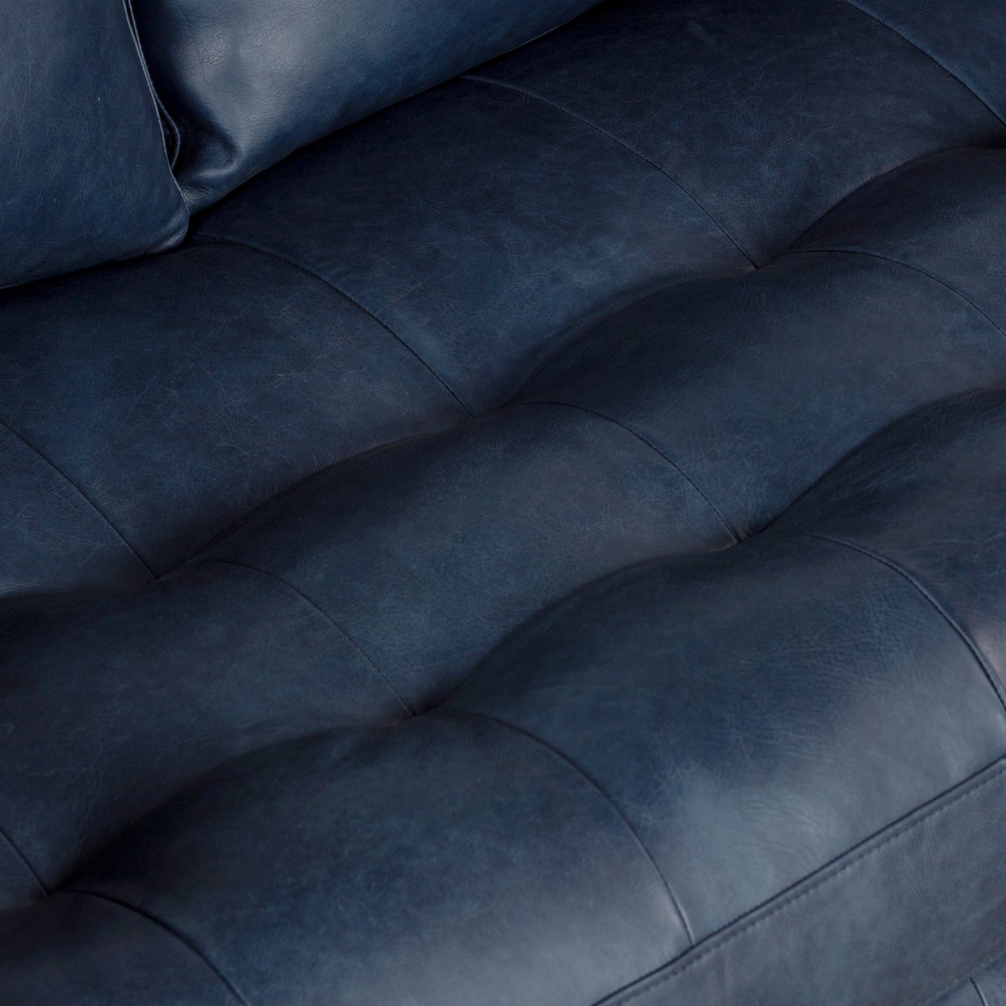 Canapé d'appartement Poly &amp; Bark Napa 72 - Cuir italien véritable pleine fleur