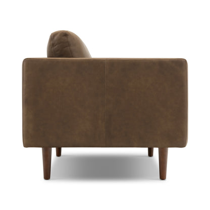 Canapé d'appartement Poly &amp; Bark Napa 72 - Cuir italien véritable pleine fleur