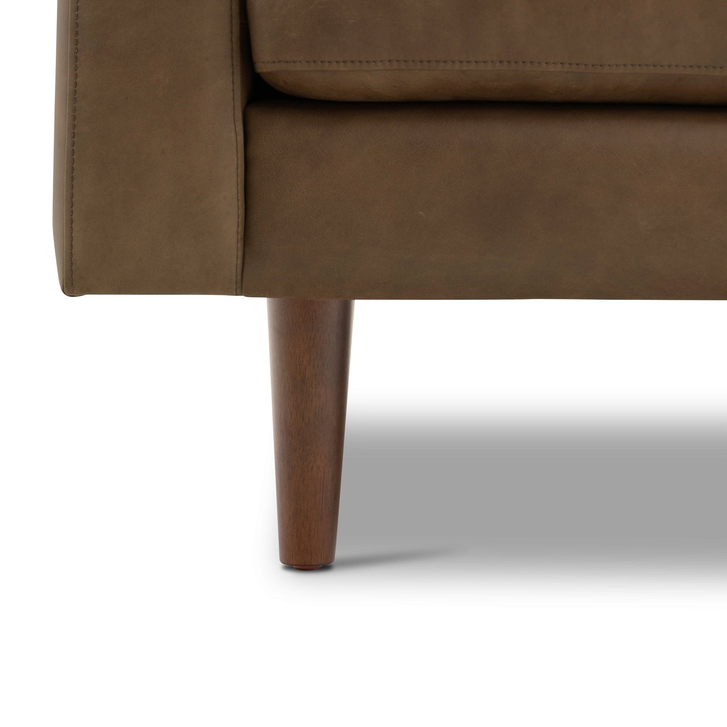 Canapé d'appartement Poly &amp; Bark Napa 72 - Cuir italien véritable pleine fleur