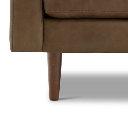 Canapé d'appartement Poly &amp; Bark Napa 72 - Cuir italien véritable pleine fleur