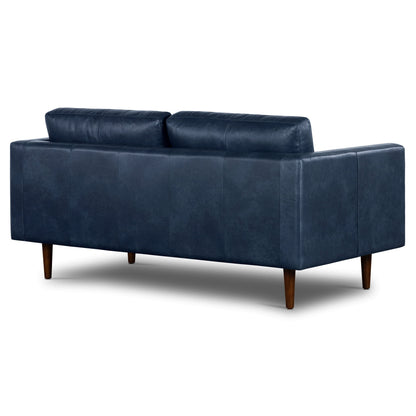 Canapé d'appartement Poly &amp; Bark Napa 72 - Cuir italien véritable pleine fleur