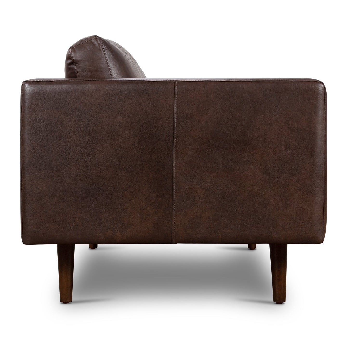 Canapé d'appartement Poly &amp; Bark Napa 72 - Cuir italien véritable pleine fleur