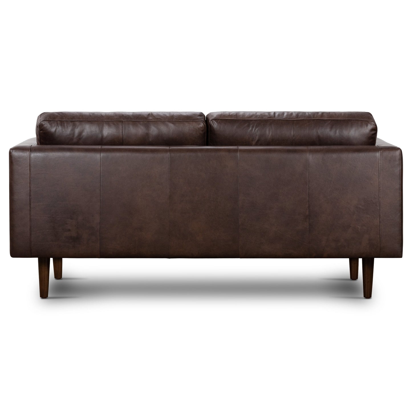 Canapé d'appartement Poly &amp; Bark Napa 72 - Cuir italien véritable pleine fleur