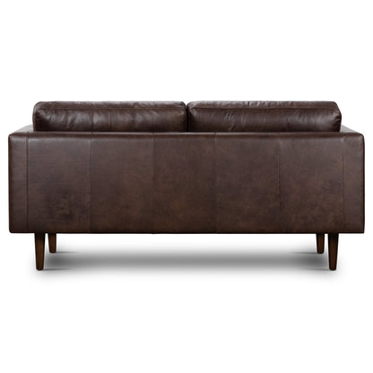 Canapé d'appartement Poly &amp; Bark Napa 72 - Cuir italien véritable pleine fleur