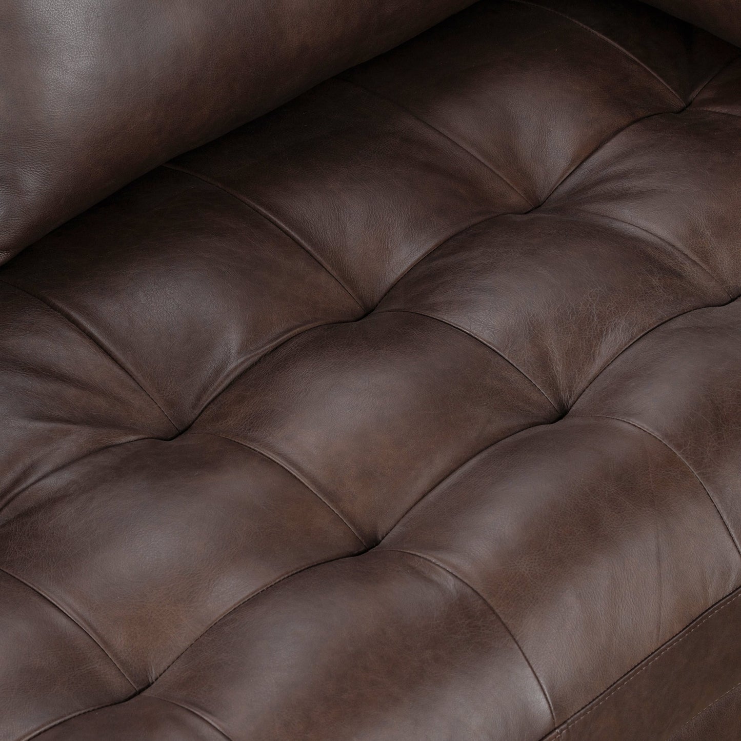 Canapé d'appartement Poly &amp; Bark Napa 72 - Cuir italien véritable pleine fleur