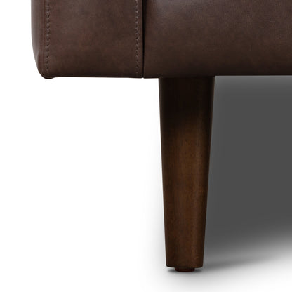 Canapé d'appartement Poly &amp; Bark Napa 72 - Cuir italien véritable pleine fleur