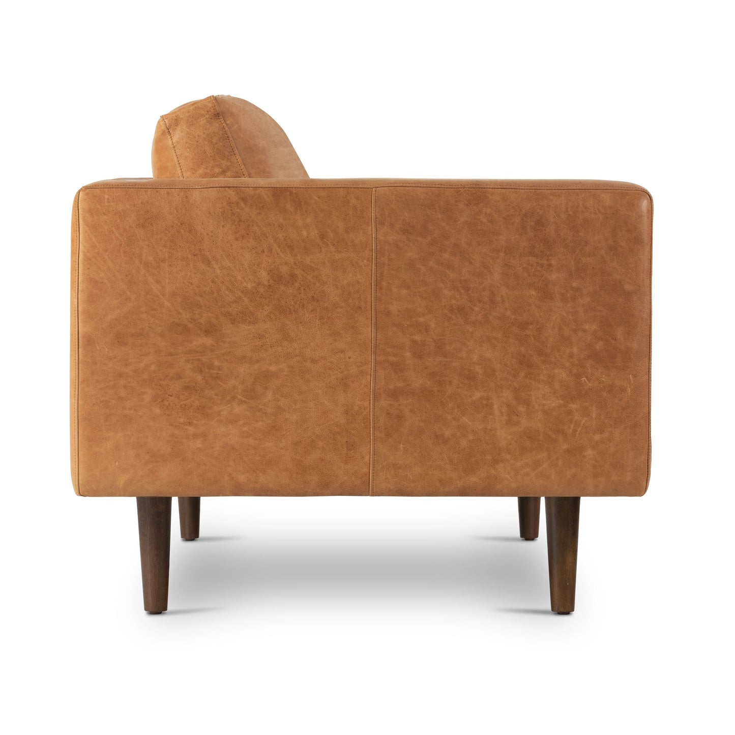 Canapé d'appartement Poly &amp; Bark Napa 72 - Cuir italien véritable pleine fleur