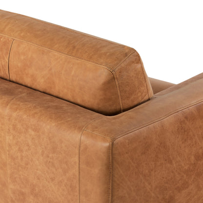 Canapé d'appartement Poly &amp; Bark Napa 72 - Cuir italien véritable pleine fleur