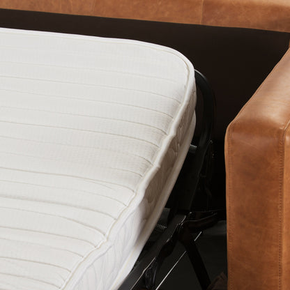 Canapé-lit convertible gigogne en cuir Napa 82 de Poly &amp; Bark - Cuir italien véritable pleine fleur