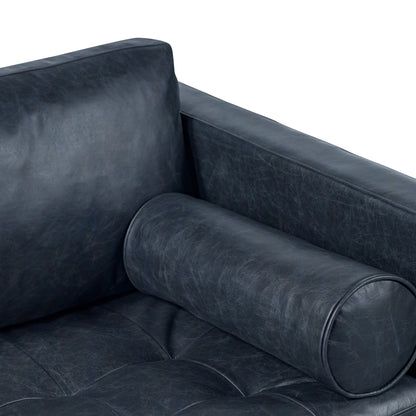 Canapé-lit convertible gigogne en cuir Napa 82 de Poly &amp; Bark - Cuir italien véritable pleine fleur