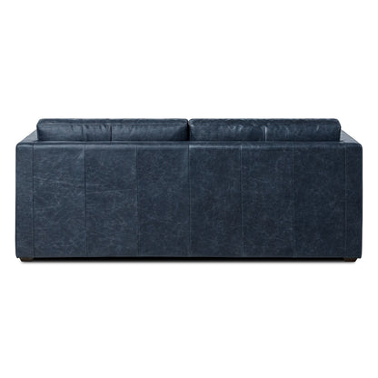 Canapé-lit convertible gigogne en cuir Napa 82 de Poly &amp; Bark - Cuir italien véritable pleine fleur