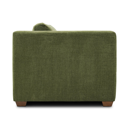 Canapé-lit gigogne Poly and Bark Napa 82 en vert vieilli