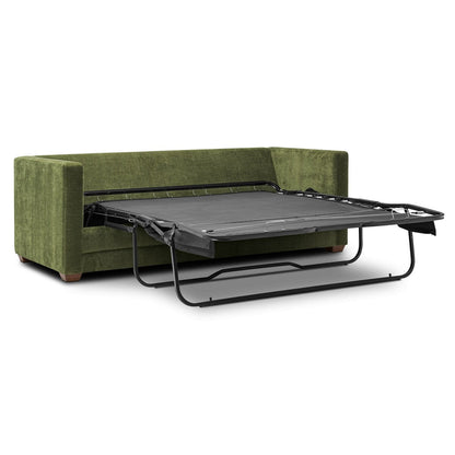 Canapé-lit gigogne Poly and Bark Napa 82 en vert vieilli