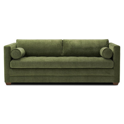 Canapé-lit gigogne Poly and Bark Napa 82 en vert vieilli