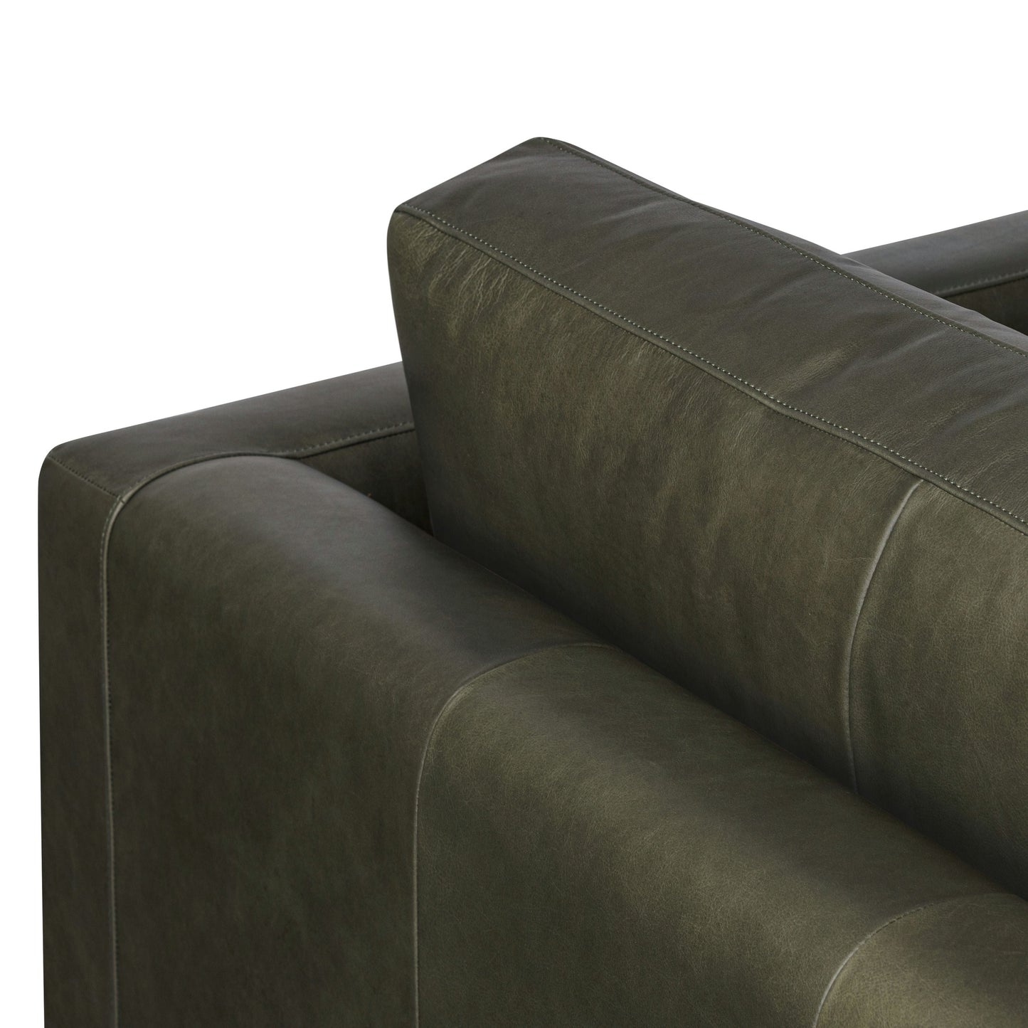 Canapé Poly &amp; Bark Napa 88.5 - Cuir italien véritable