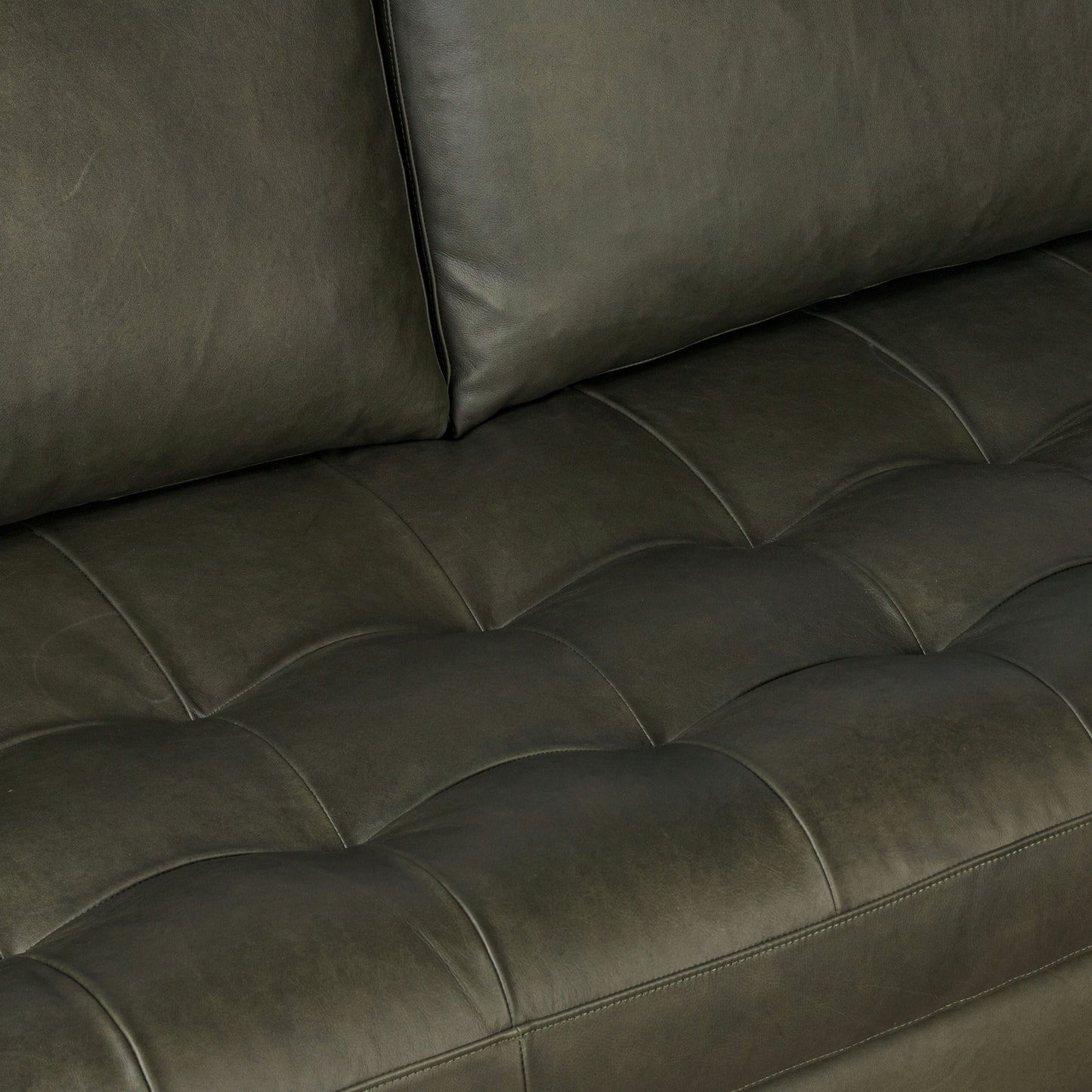 Canapé Poly &amp; Bark Napa 88.5 - Cuir italien véritable