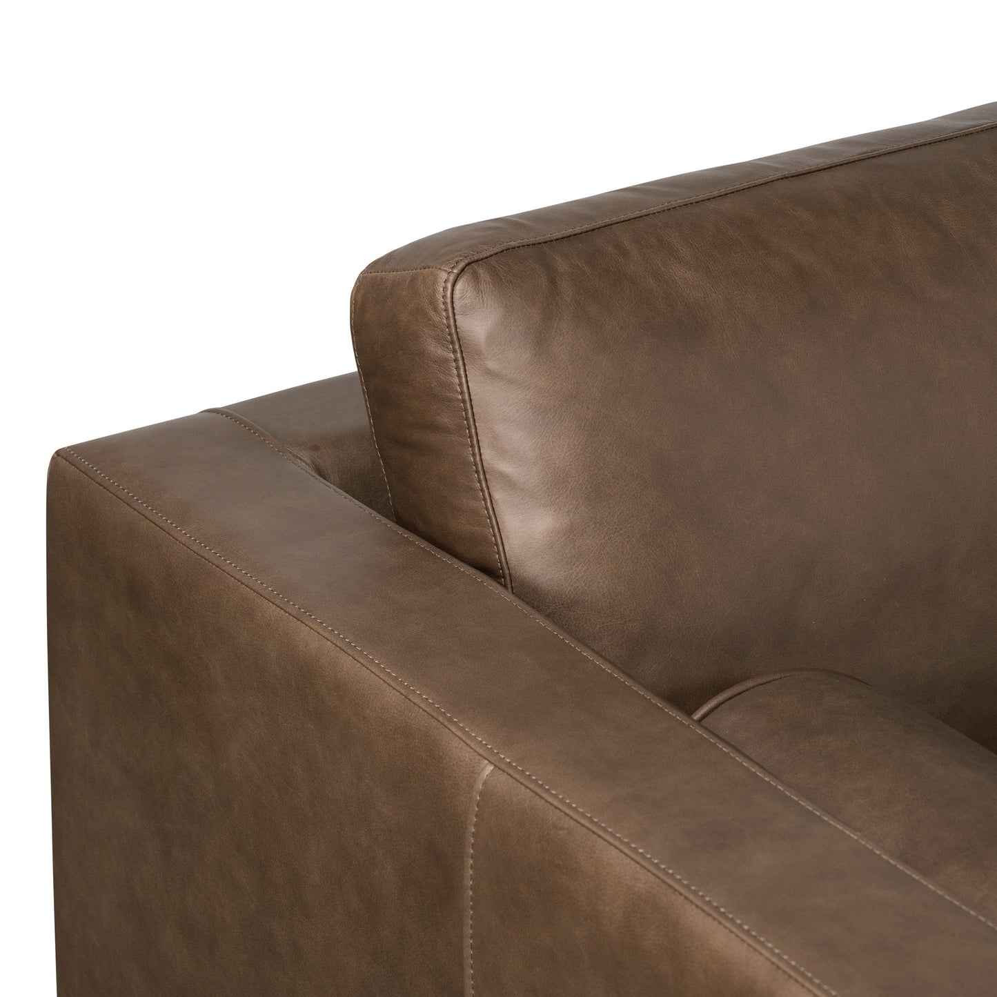 Canapé Poly &amp; Bark Napa 88.5 - Cuir italien véritable