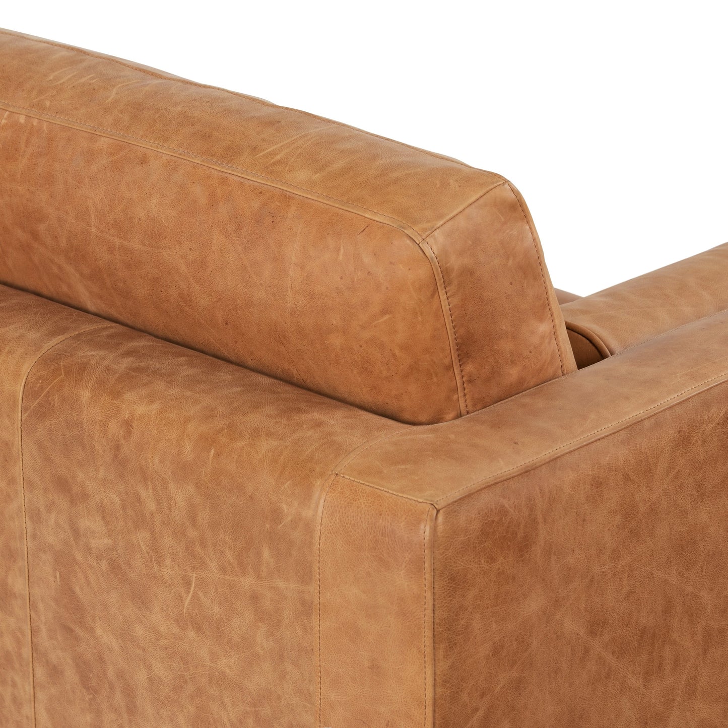 Canapé Poly &amp; Bark Napa 88.5 - Cuir italien véritable