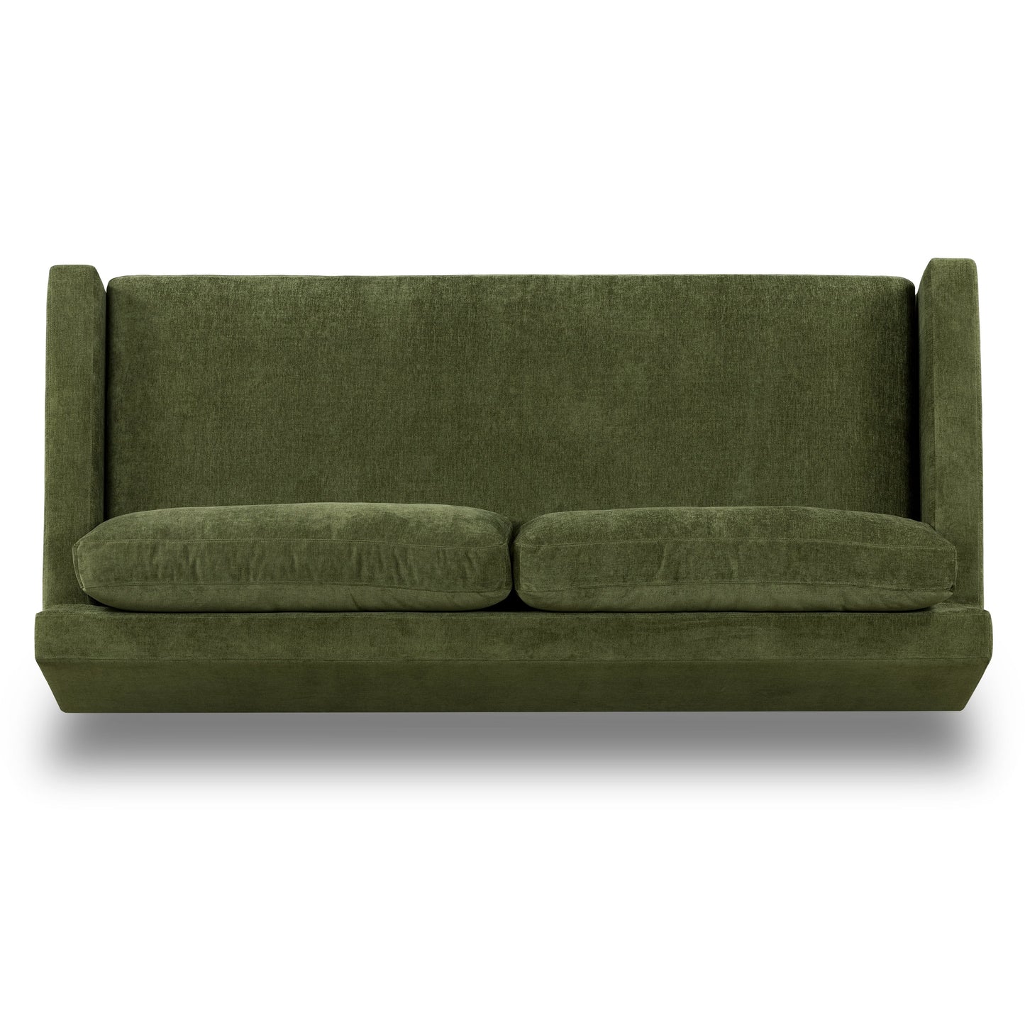 Canapé Poly &amp; Bark Zyon 90 en velours vert vieilli
