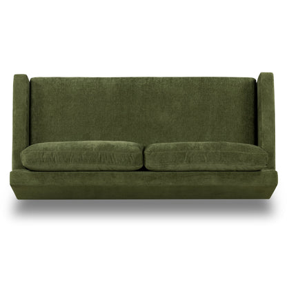 Canapé Poly &amp; Bark Zyon 90 en velours vert vieilli
