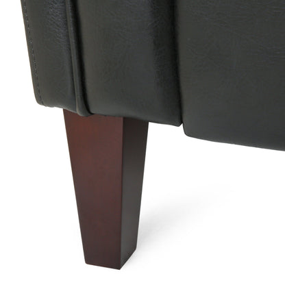 Canapé 3 places capitonné en similicuir Pondway par Christopher Knight Home